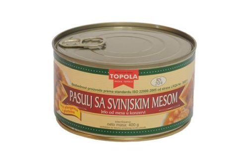 pasulj sa svinjskim mesom 400g