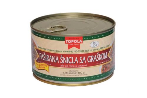 faširana šnicla sa graškom 400g